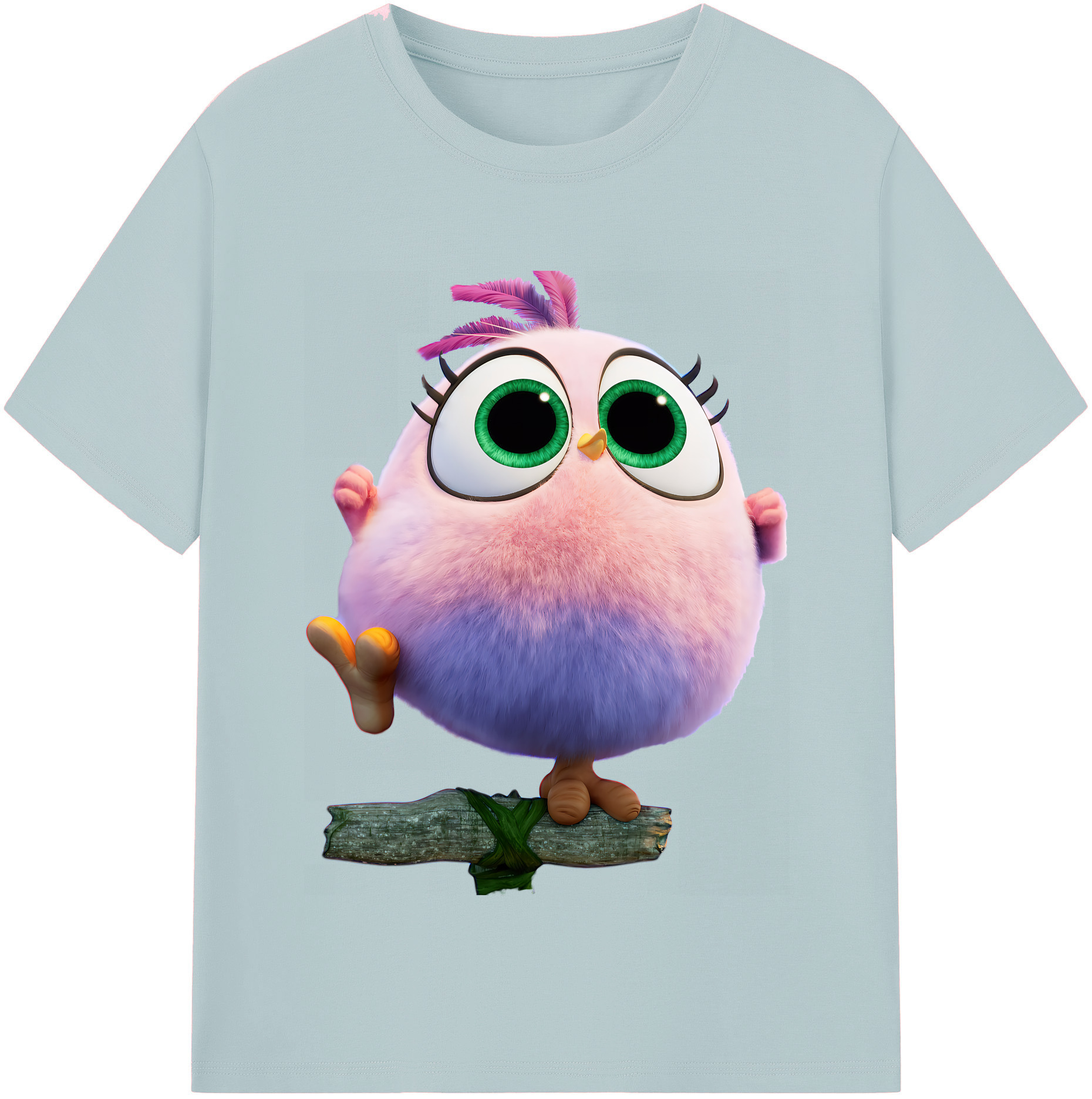 （画像用） Angry Birds アングリーバード 綿100％半袖Tシャツ（フロントプリント）